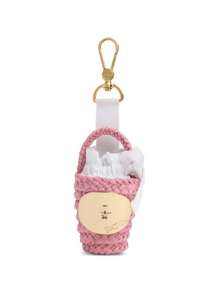  Patou Raffia Keyring - Pink 