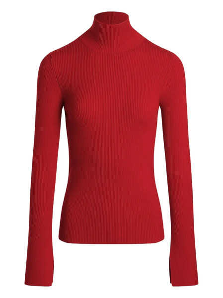  Patou Ribbed High-neck Sweaters - Red 