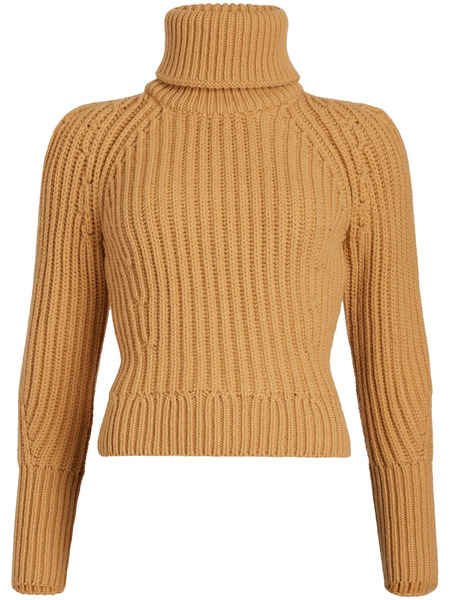  Patou Ribbed Roll-neck Sweater - Neutrals 