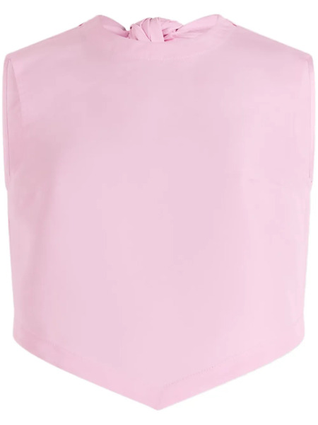 Patou Scarf Faille Top - Pink 