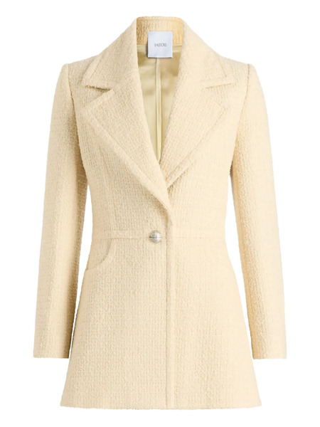  Patou Single-breasted Tweed Jacket - Neutrals 
