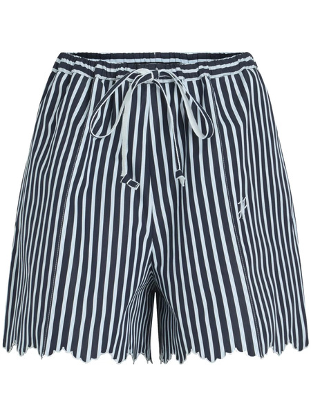  Patou Striped Drawstring Shorts - Blue 
