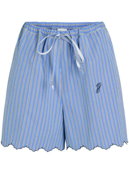  Patou Striped Drawstring Shorts - Blue 