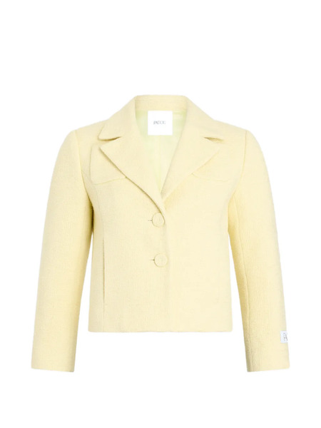  Patou Tailored Short Jacket - Yellow 