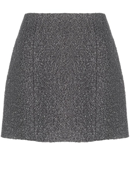  Patou Textured-knit Mini Skirt - Grey 