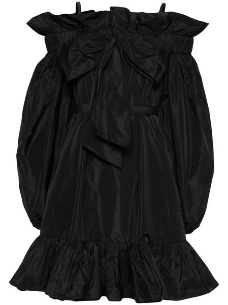  Patou Volume Ruffled Minidress - Black 