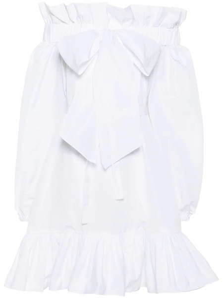  Patou Volume Ruffled Minidress - White 