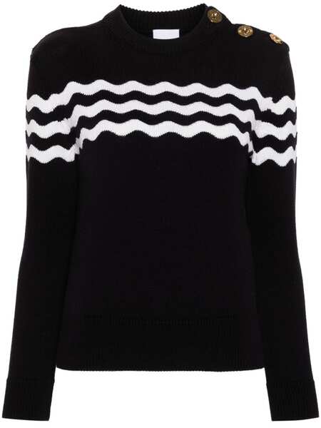  Patou Wave Knitted Jumper - Blue 