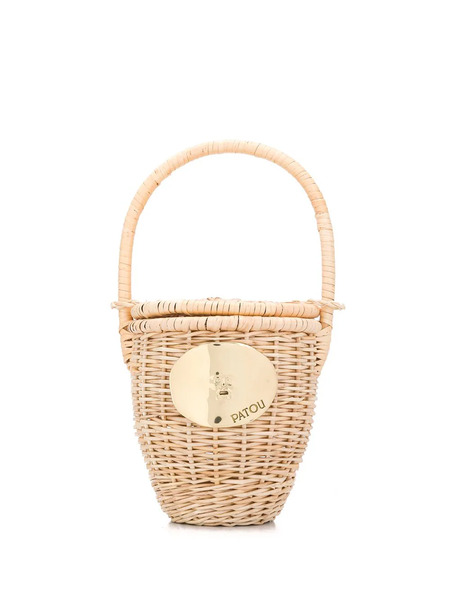  Patou Wicker Bucket Bag - Neutrals 