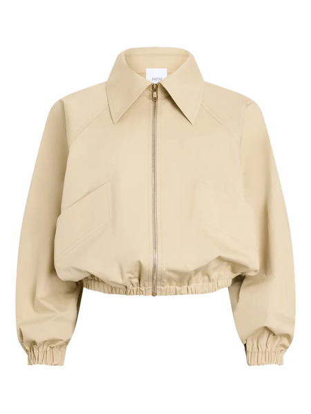  Patou Zipped Collared Bomber Jacket - Neutrals 