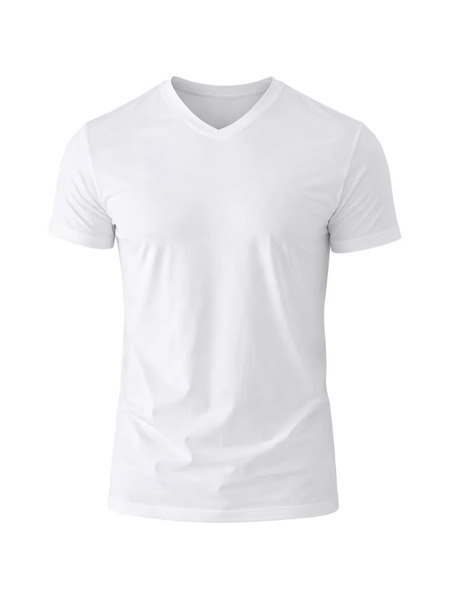  Patrick Assaraf V-neck T-shirt - White 