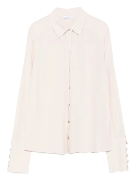  Patrizia Pepe Button-cuff Blouse - Neutrals 