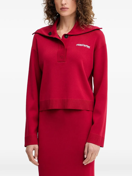  Patrizia Pepe Button-fastening Sweater - Red 