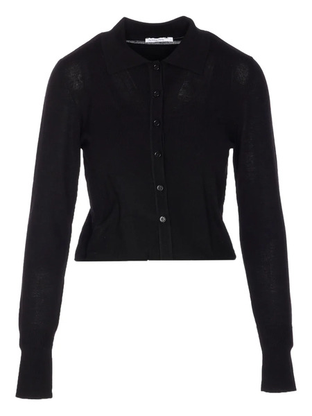  Patrizia Pepe Button-front Collar Cardigan - Black 
