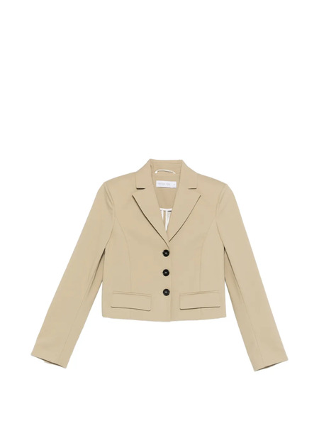 Patrizia Pepe Cropped Buttoned Blazer - Neutrals 