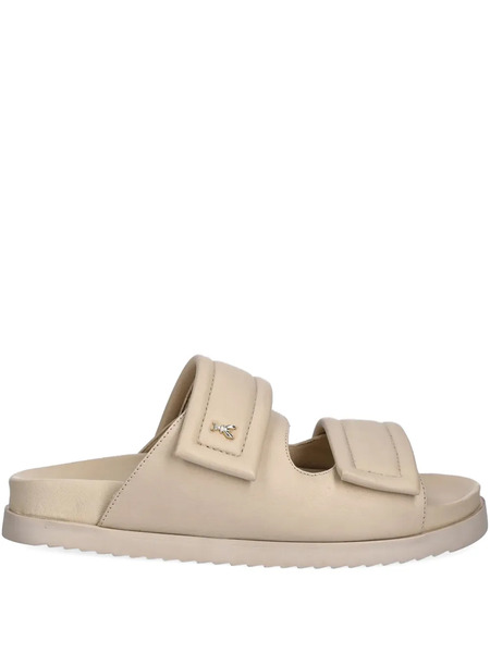  Patrizia Pepe Double-strap Slide Sandals - Neutrals 