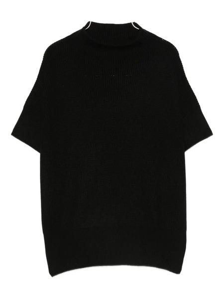  Patrizia Pepe Essential Knitted Top - Black 