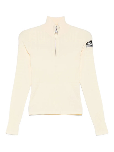  Patrizia Pepe Half-zip Turtleneck Sweater - Neutrals 