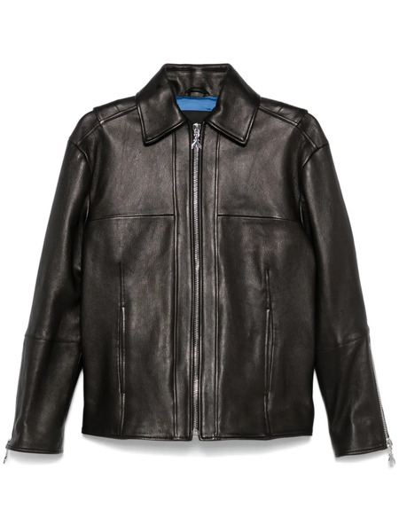 Patrizia Pepe Leather Jacket - Black 
