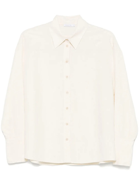  Patrizia Pepe Logo-patch Shirt - Neutrals 