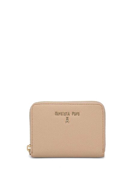  Patrizia Pepe Logo Plaque Wallet - Neutrals 