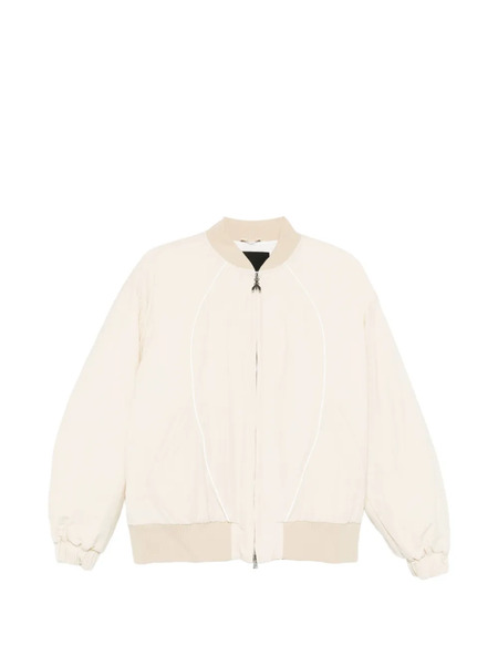  Patrizia Pepe Panelled Bomber Jacket - Neutrals 
