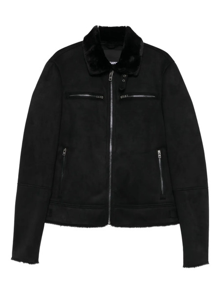  Patrizia Pepe Soft-collar Biker Jacket - Black 