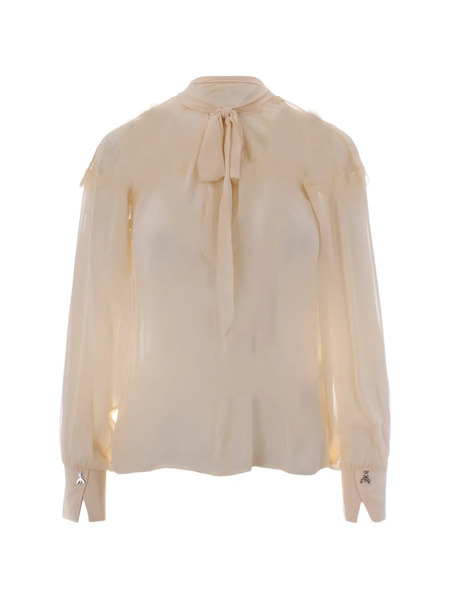  Patrizia Pepe Tie-neck Blouse - Neutrals 