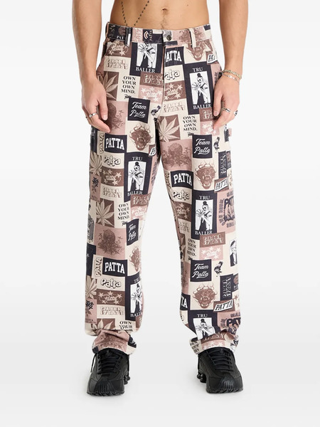  Patta Collage Trousers - Neutrals 