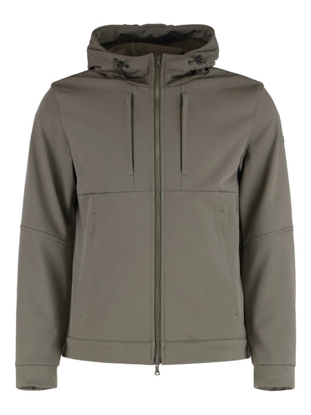  Paul & Shark Adjustable Hood Techno Fabric Jacket - Grey 