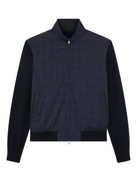  Paul & Shark Check-pattern Bomber Jacket - Blue 