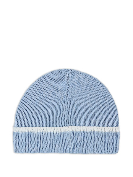  Paul & Shark Contrast-stripe Beanie Hat - Blue 