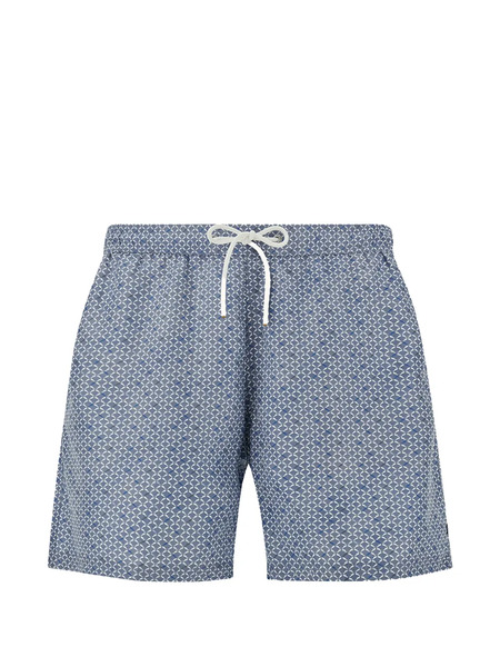  Paul & Shark Geometric Print Swimwear - Blue 