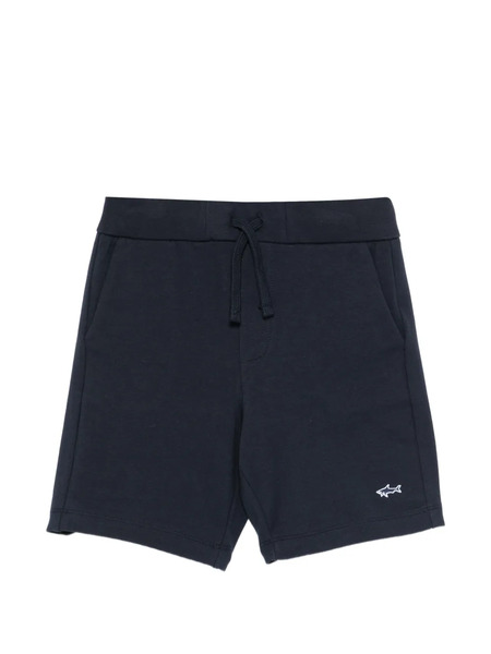  Paul & Shark Junior Drawstring Embroidered Shorts - Blue 