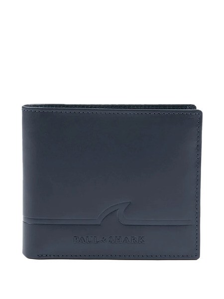  Paul & Shark Logo-debossed Leather Wallet - Blue 