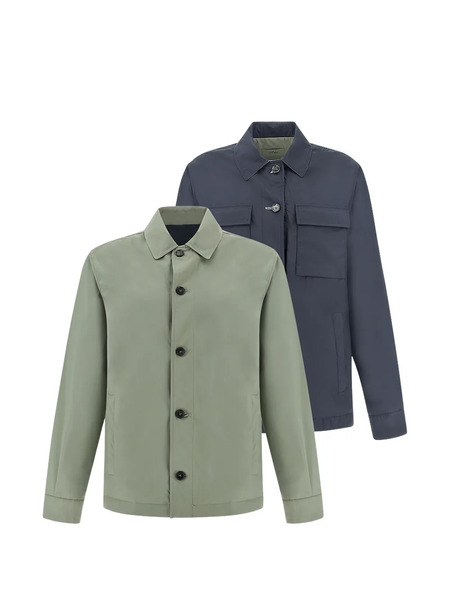  Paul & Shark Reversible Shirt Jacket - Green 