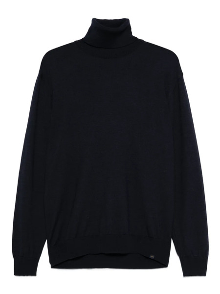  Paul & Shark Turtleneck Wool Sweater - Black 