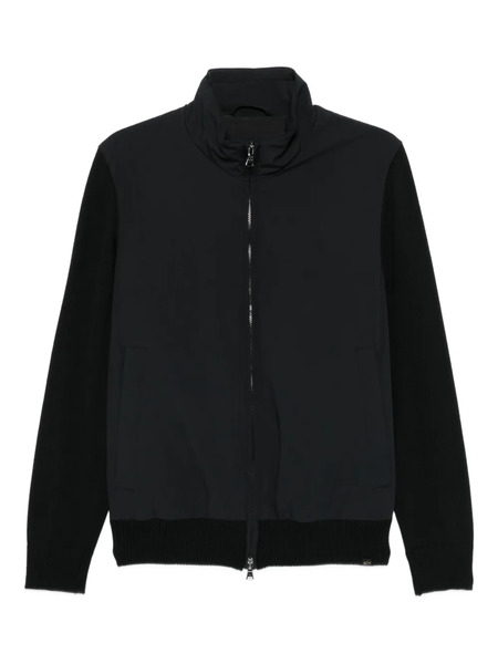  Paul & Shark Wool-paneled Zip-up Jacket - Black 