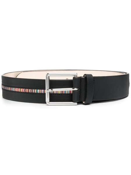  Paul Smith Artist-stripe Leather Belt - Black 
