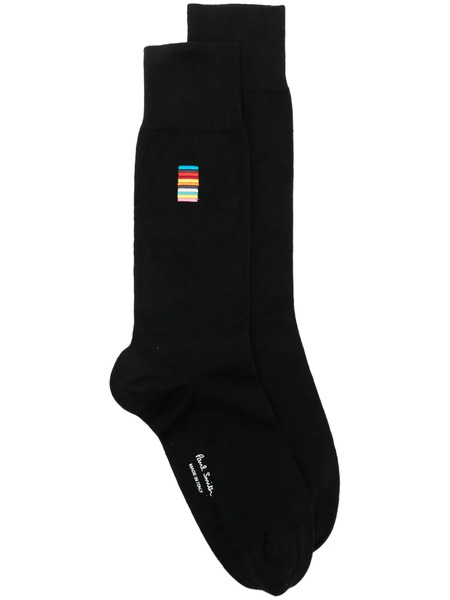  Paul Smith Artist-stripe Socks - Black 