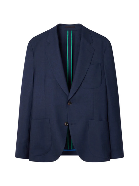  Paul Smith Buttoned Patch-pocket Blazer - Blue 