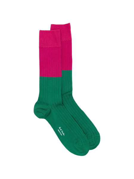  Paul Smith Candles Ribbed Socks - Green 