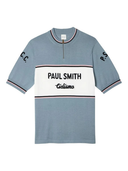  Paul Smith Cycling-panel Wool Sweater - Blue 