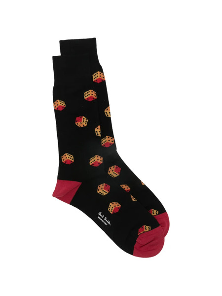  Paul Smith Dice-pattern Socks - Black 