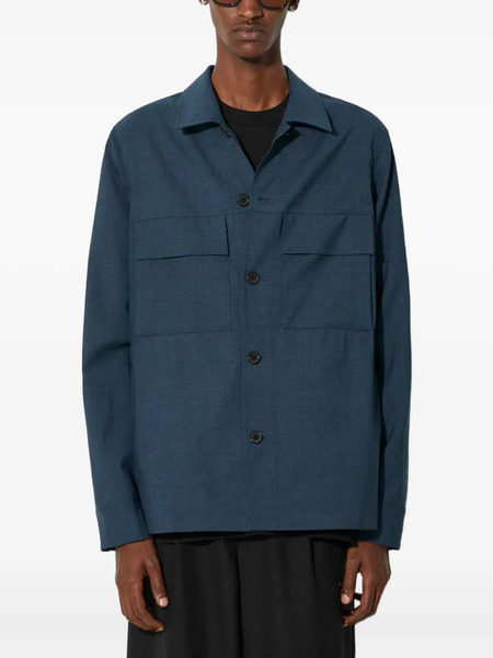 Paul Smith Double-pocket Button-down Shirt Jacket - Blue 