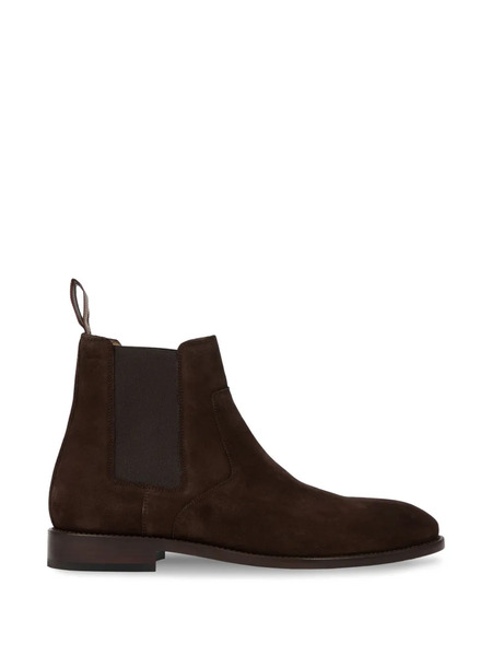  Paul Smith Elastic-panels Suede Boots - Brown 