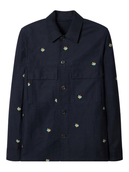  Paul Smith Embroidered Pocket Jacket - Blue 