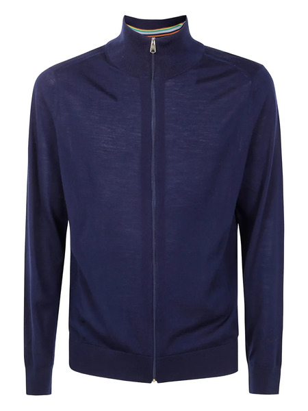  Paul Smith High-neck Zip-front Cardigan - Blue 