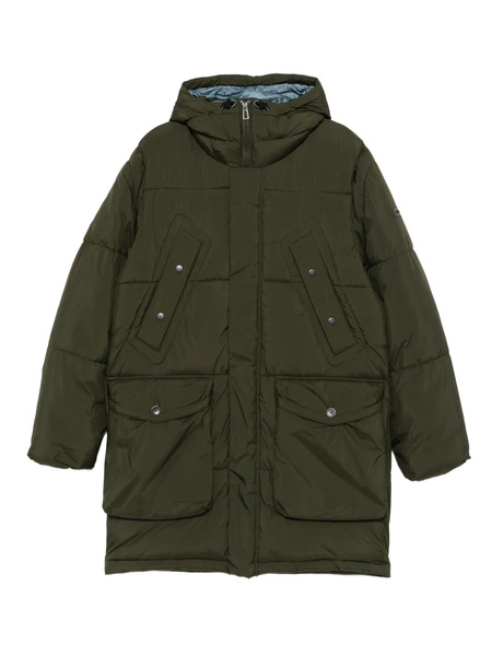  Paul Smith Hooded Quilted Coat - Green 