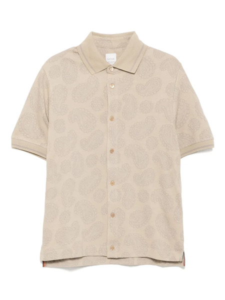  Paul Smith Jacquard Polo Shirt - Neutrals 